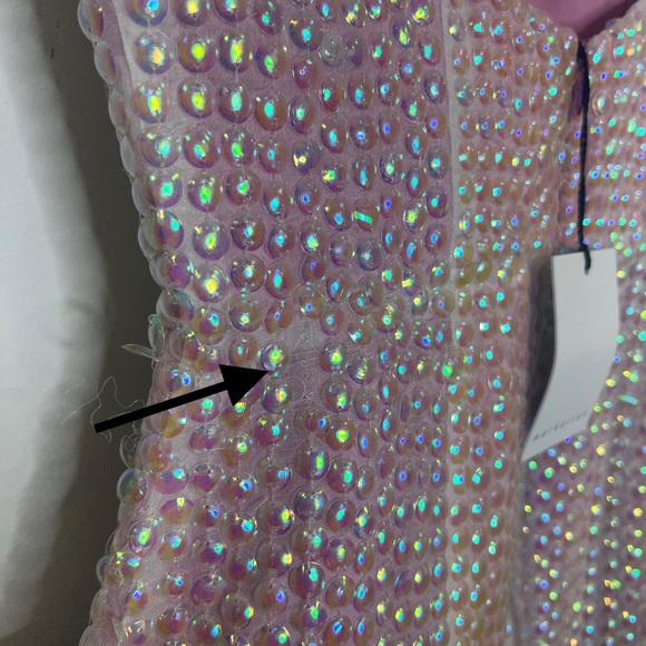 Markarian Ginevra Sequin pink midi Dress size 0 NEW! New with tags! - Picture 9 of 15